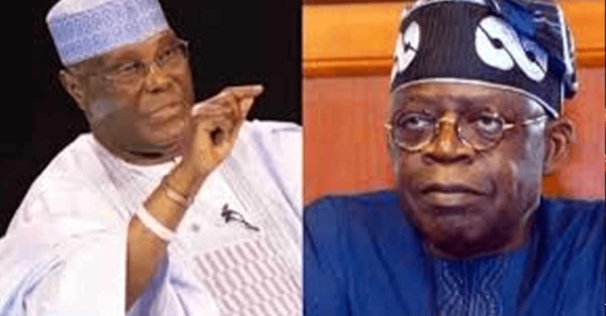 Atiku Abubakar speaking at a press conference in Abuja