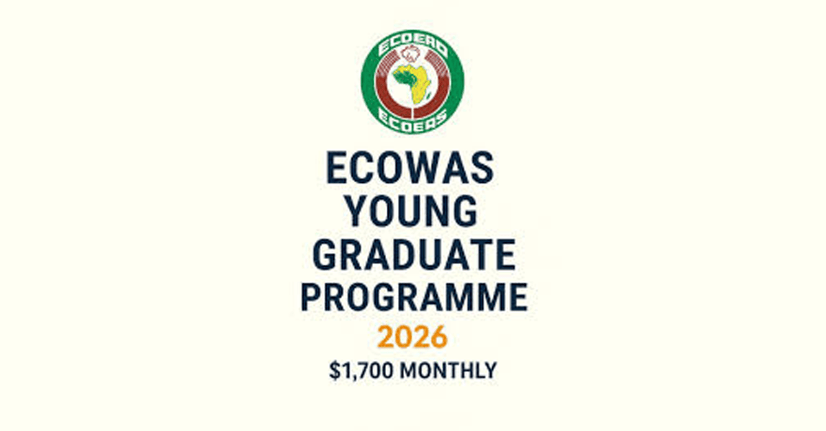 ECOWAS logo on a document with a calendar showing August 31 deadline