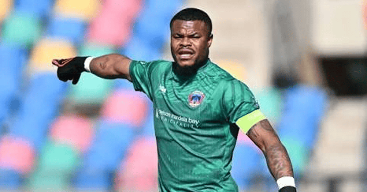 Stanley Nwabali in action during a PSL match for Chippa United